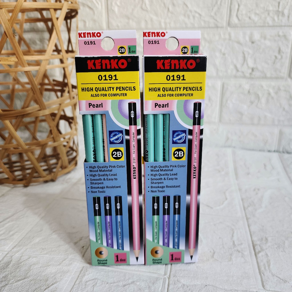 

PENCIL PENSIL 2B KENKO 0191 (12 PCS) FOR EXAM-COMPUTER / PENSIL KENKO