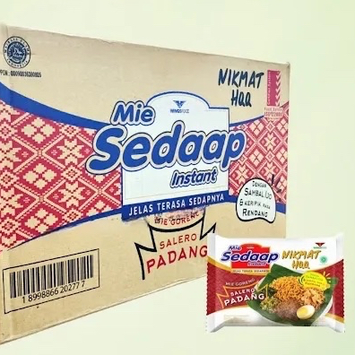 

Mie Sedap Goreng Salero Padang Instant 86gr x 40 Pcs