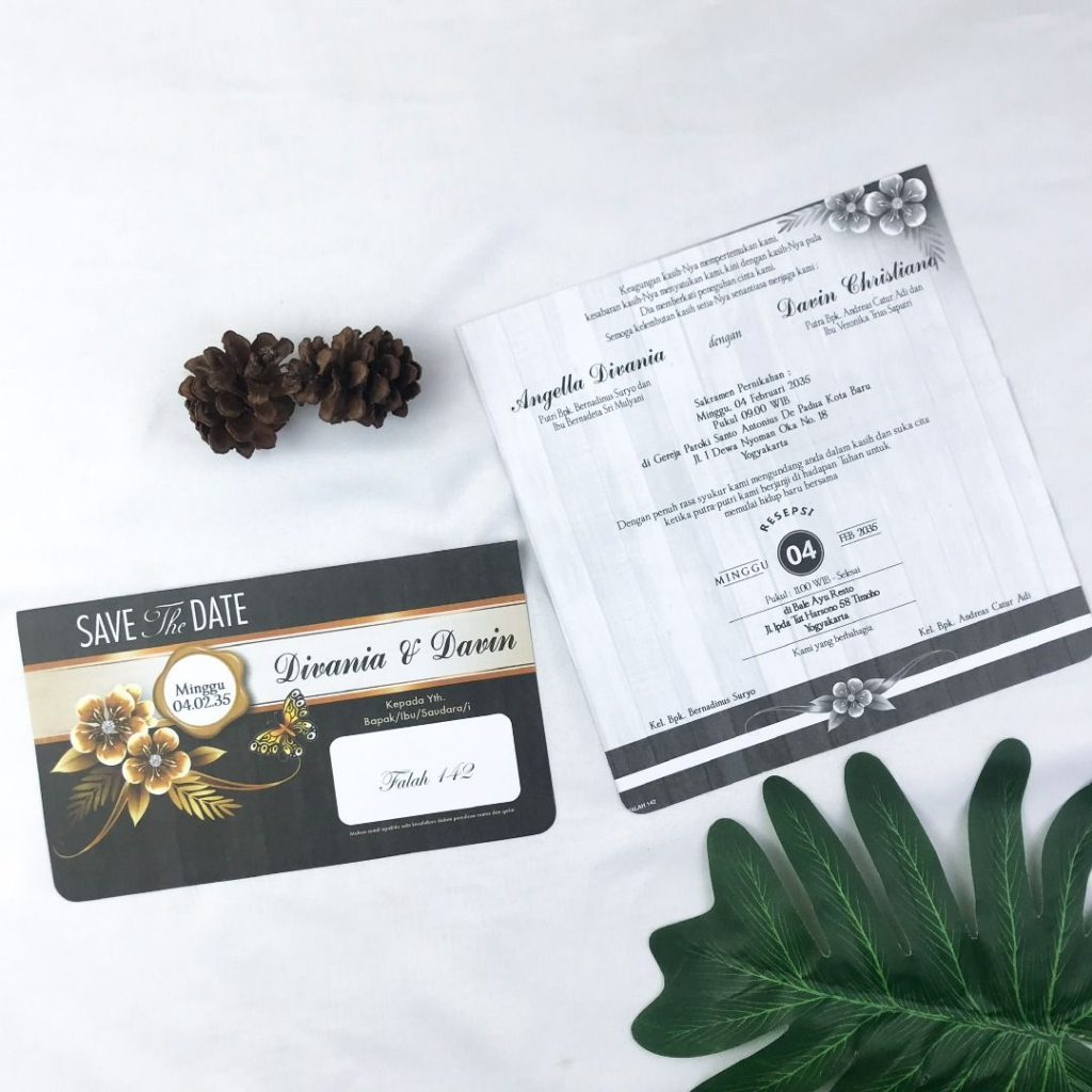undangan pernikanan, undangan kekinian, undangan fallah