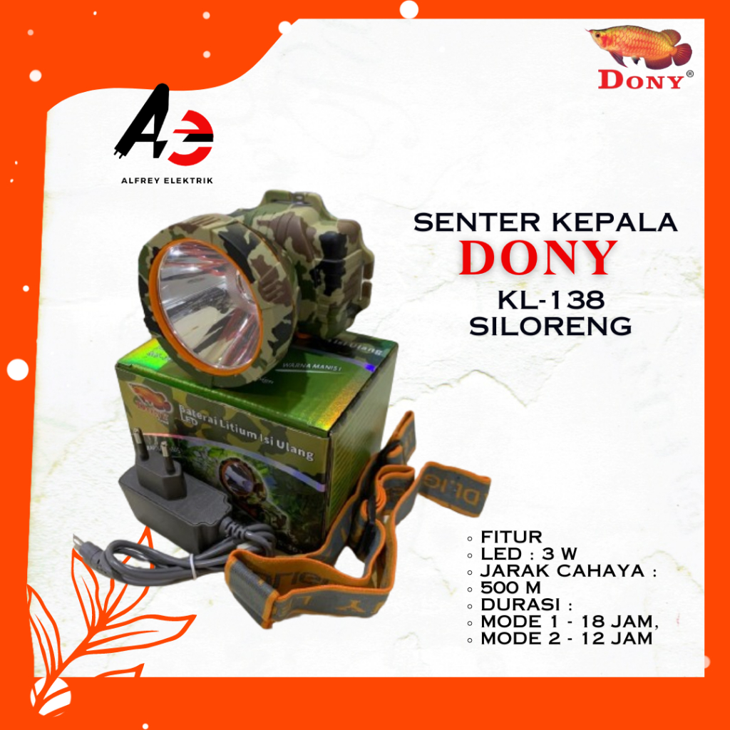 Dony Headlamp Senter Kepala MS-303 Warna Manis