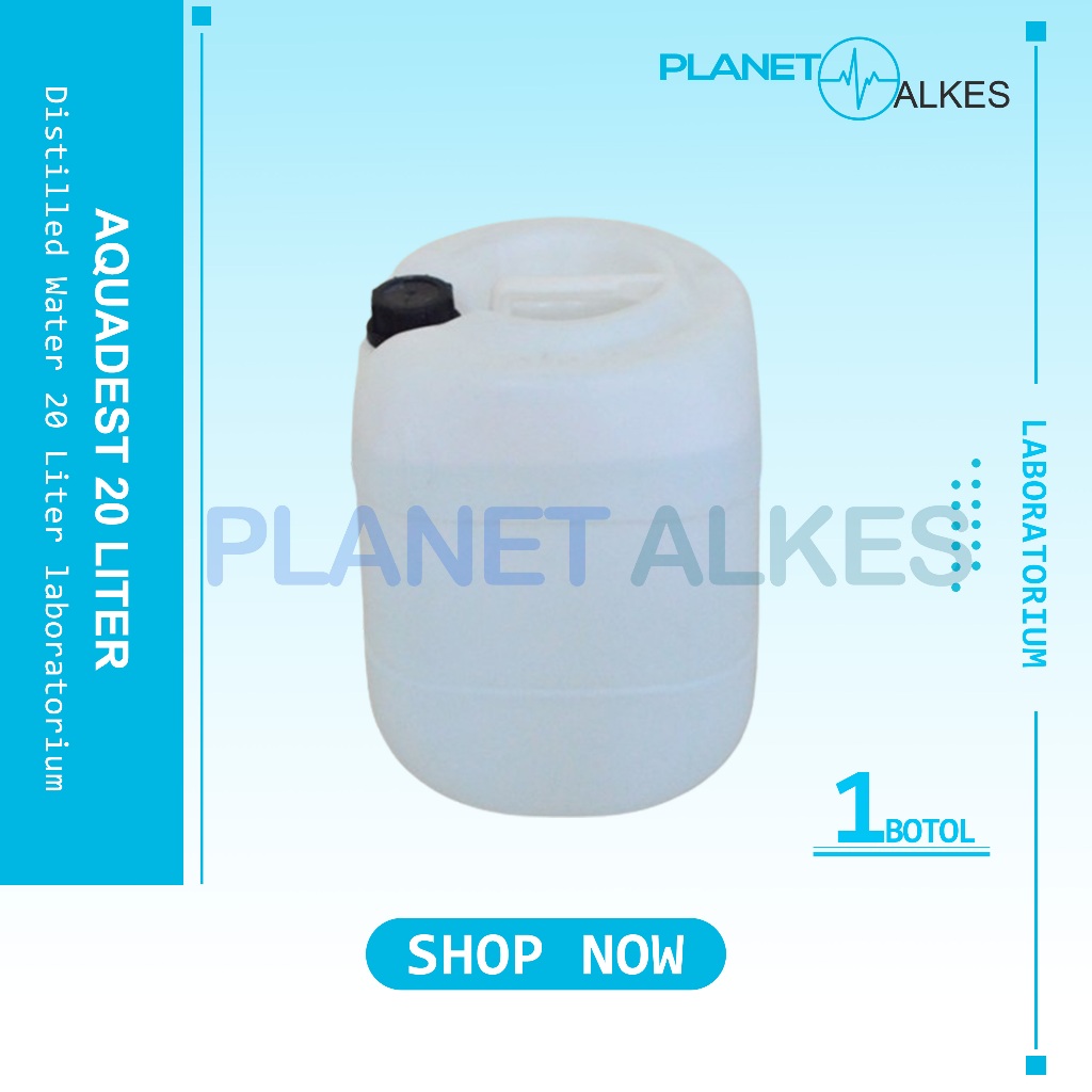 Aquadest 20 Liter /Aquades/Akuades/Air Suling/Distilled Water 20 Liter