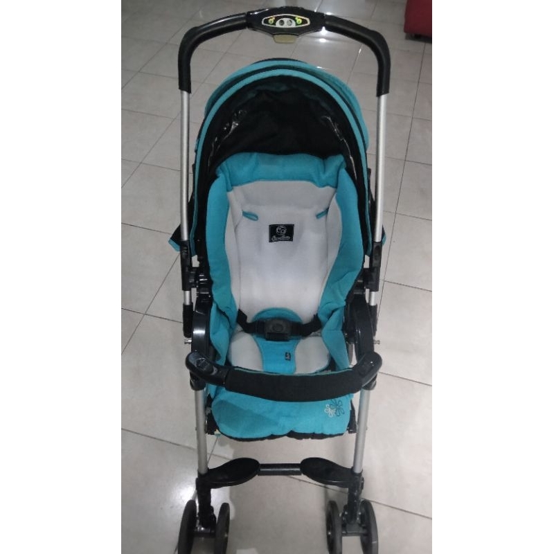 Preloved Baby Stroller Capella CocoLatte Hitam Tosca