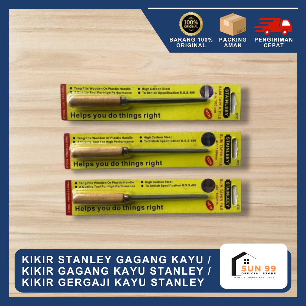 Kikir Stanley Gagang Kayu / Kikir Gagang kayu Stanley / Kikir Gergaji Kayu Stanley