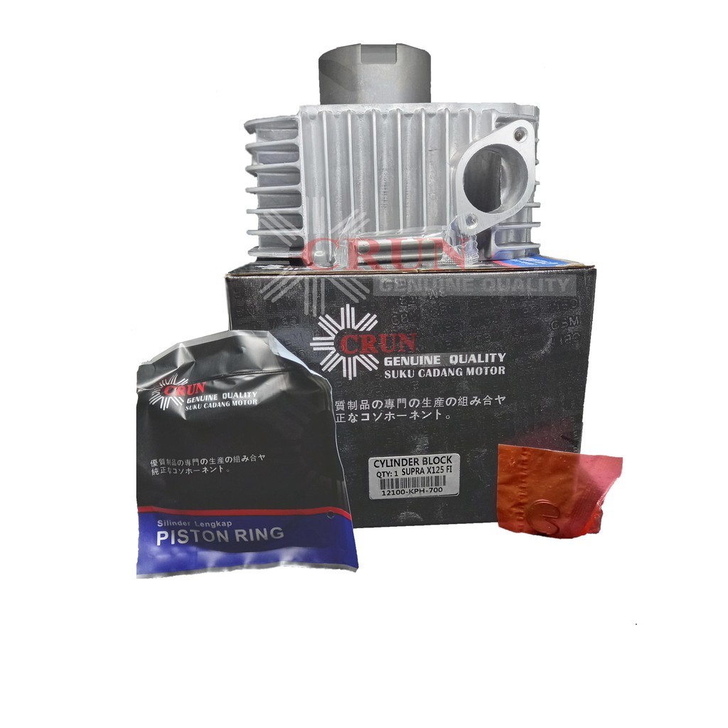 BLOK BLOCK / CYLINDER KIT SEHER KOMPLIT SET SUPRA X 125 FI INJEKSI 2007 2008 2009 2010 2011 2012 201