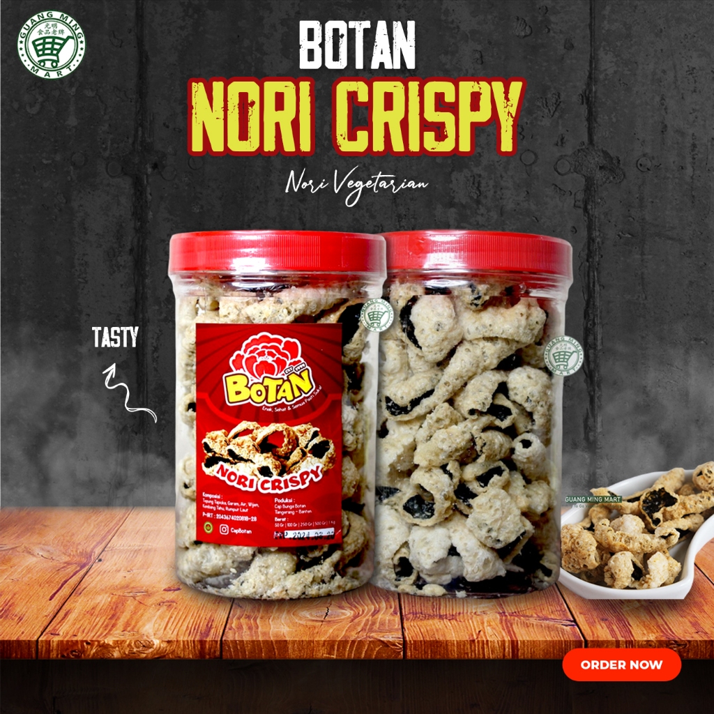 

Botan Nori Crispy Toples 125gr / Nori Vegetarian