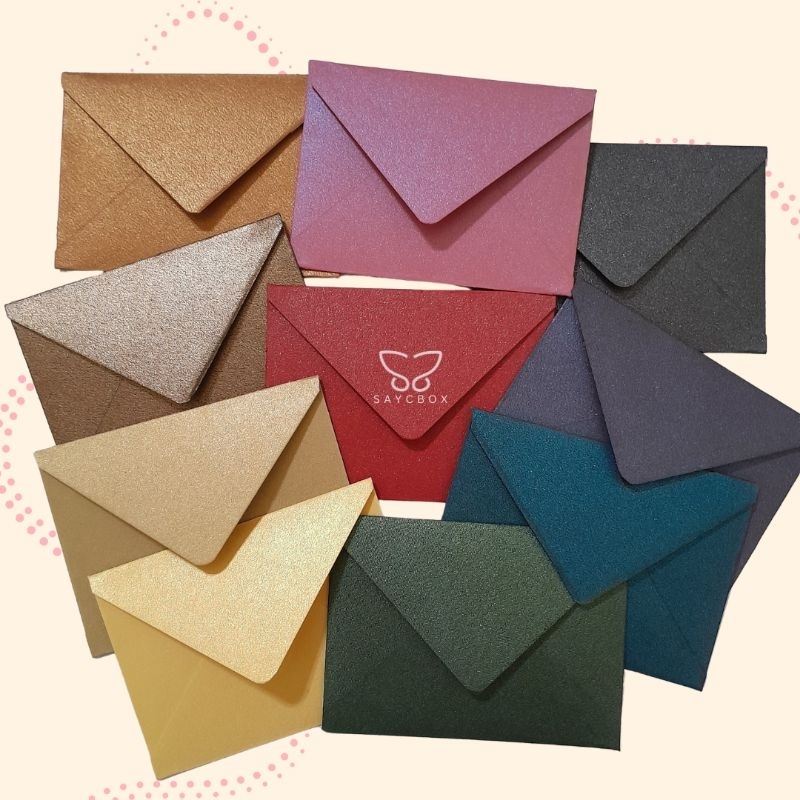[DARK SERIES A8] Amplop jasmine tebal angpao polos ukuran A8 7x5cm Amplop Fancy Amplop Mini Warna Wa