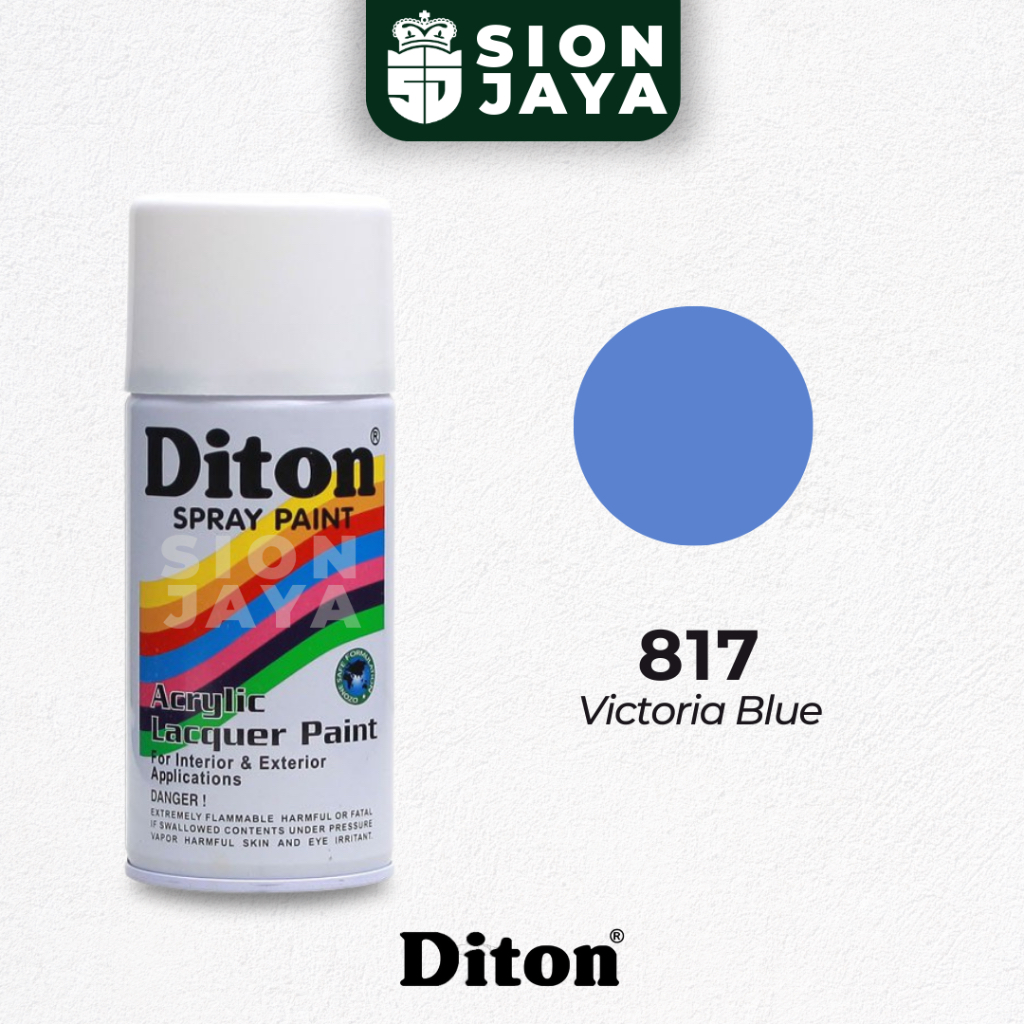Pilox / Pylox / Cat Semprot Diton 300ml Biru Pastel 817 Victoria Blue