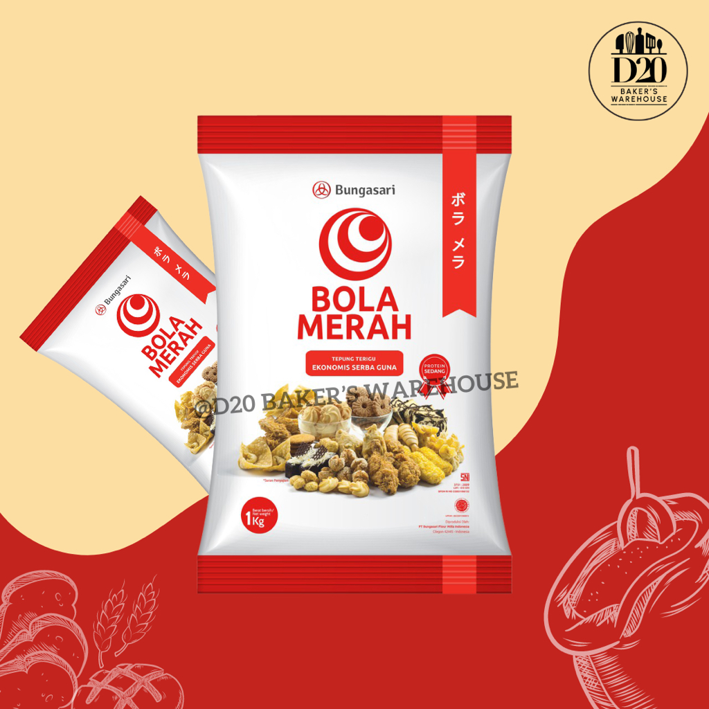 

Bungasari Tepung Terigu Bola Merah 1kg