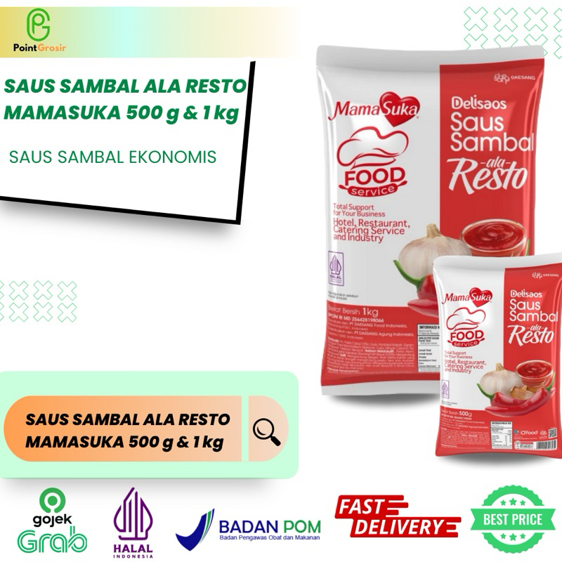 

MAMASUKA SAUS SAMBAL ALA RESTO 500 GR & 1 KG