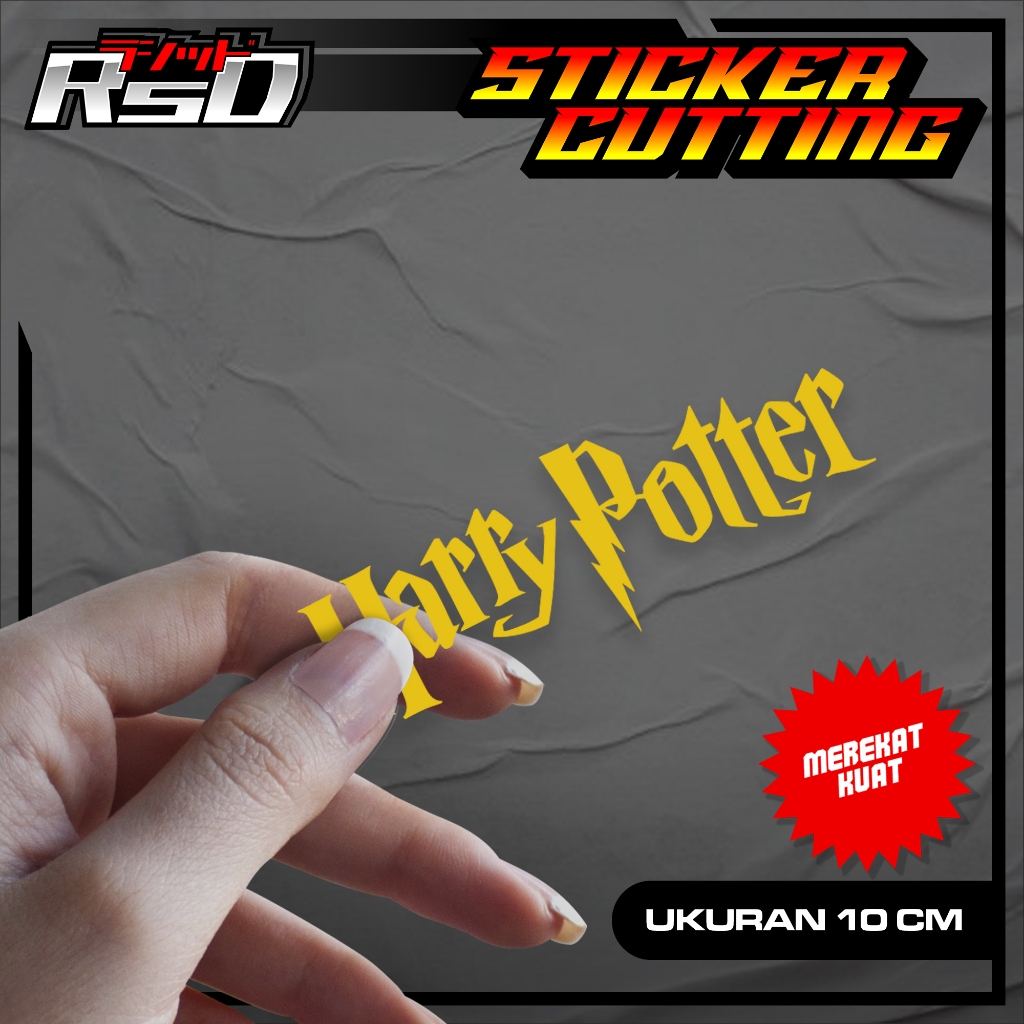 

08 STICKER LUCU TULISAN HARRY POTTER - STICKER LUCU HARRY POTTER KEREN