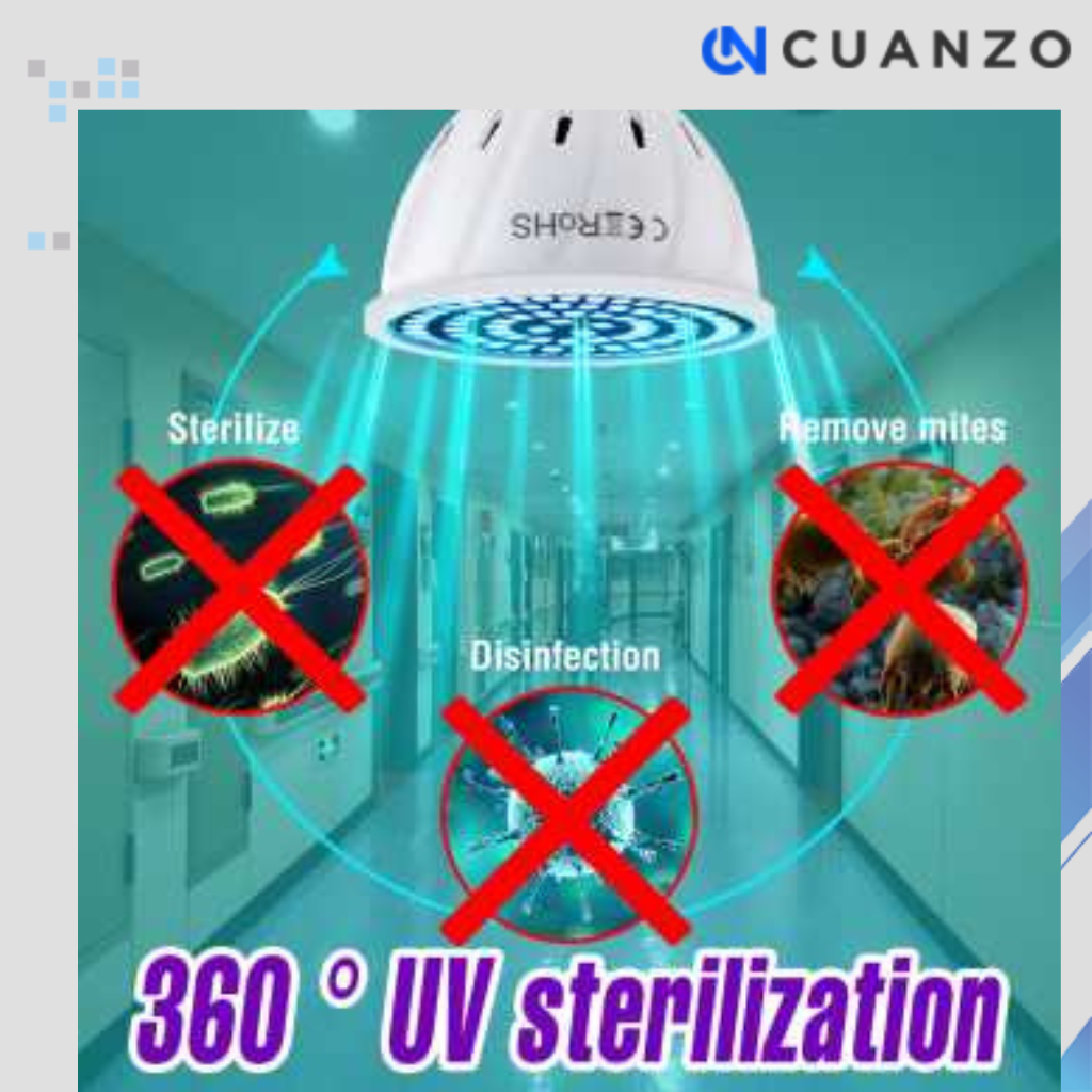 Lampu Bohlam LED UV Anti Bakteri Spotlight 2835 SMD 220V E27 / Lampu Rumah Ruangan Kamar Tidur Anti 