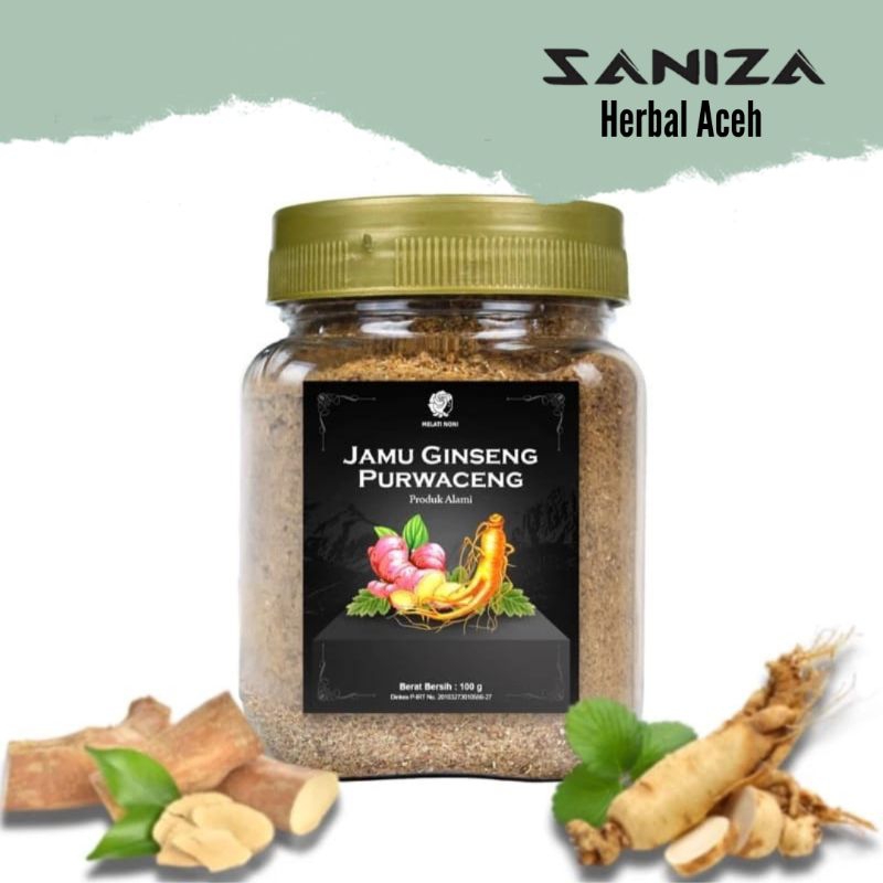 jamu ginseng purwaceng jahe merah bubuk gula aren / jamu stamina