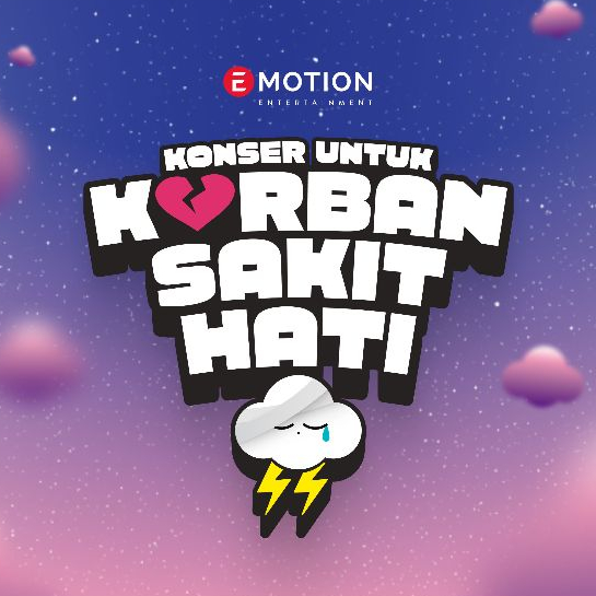 Official Merchandise T-Shirt "Konser Untuk Korban Sakit Hati" Juicy Luicy & Adrian Khalif