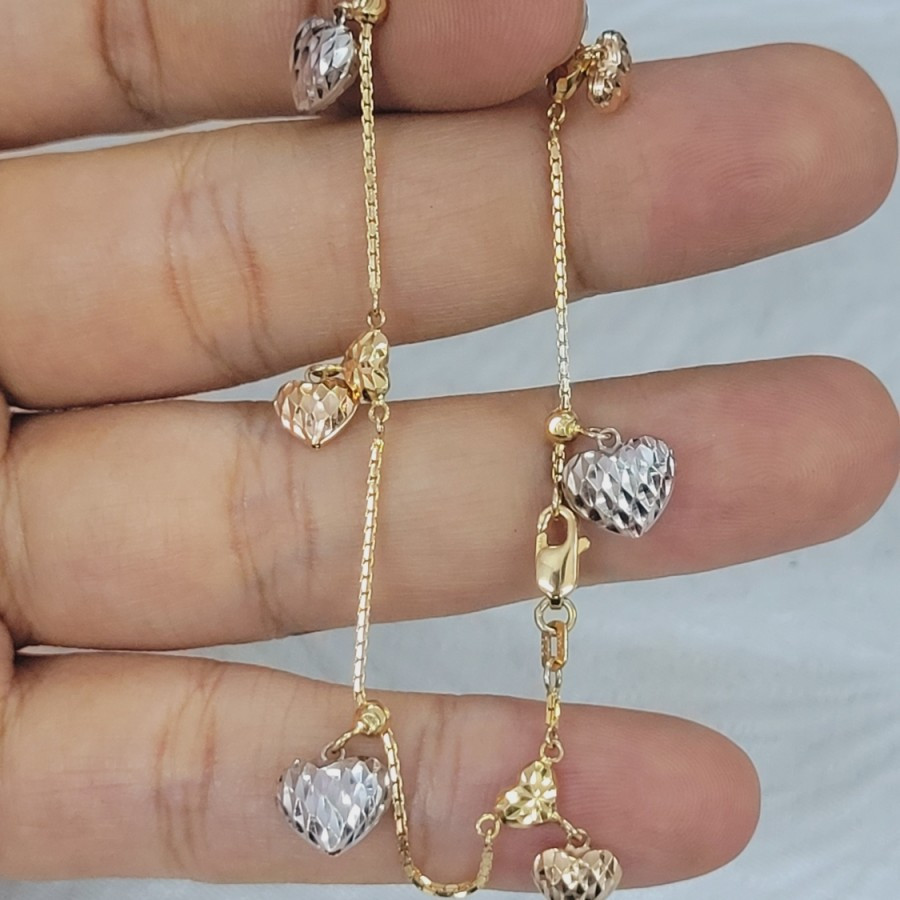 gelang italy santa love klintingan emas 70% 700 70 %