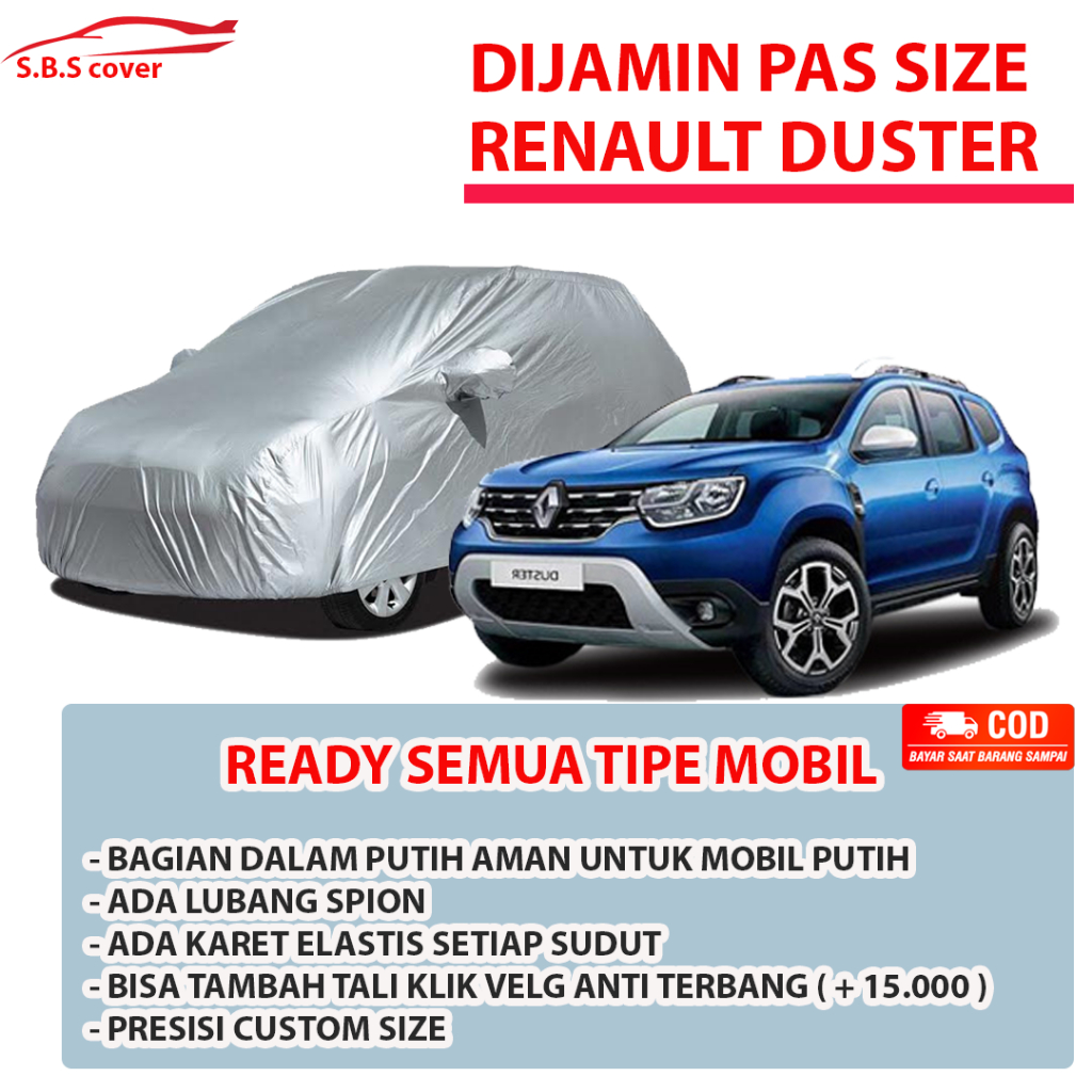 renault duster Body Cover Mobil renault duster Sarung Mobil renault duster renault koleos renault kw
