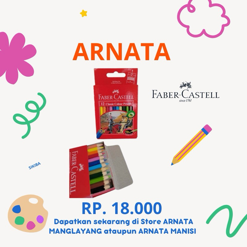 

Pensil Warna Faber-Castell Termurah 12w,24w,36w,48w