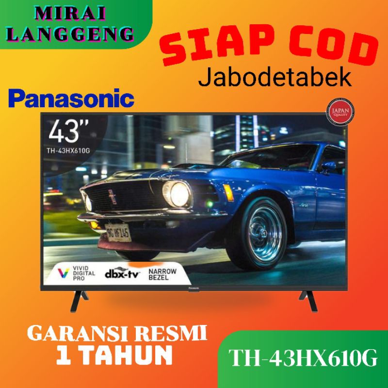 PANASONIC 4k ANDROID TV TH 43HX610G/ TH-43HX610G 43 inch