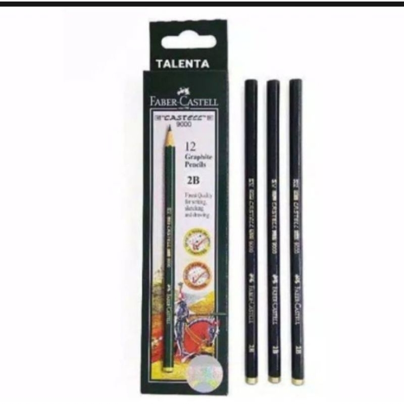 

pensil faber Castell 2B satuan