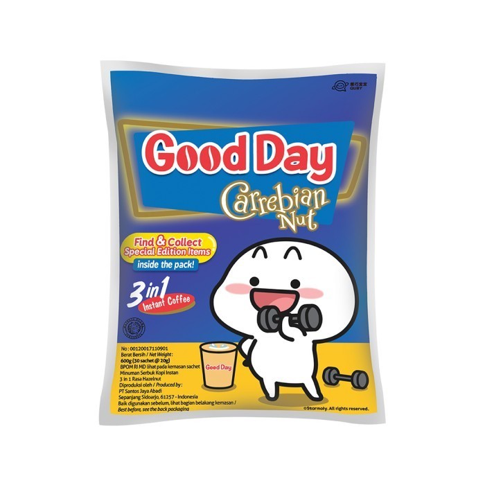 

GOOD DAY Carrebian Nut 1 Bag (30 x 20 gr) - Quby