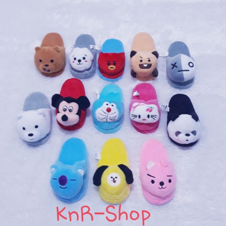 ART K6N5 BT21  Sandal Karakter Rumahan Lucu  Sandal Kamar Cantik