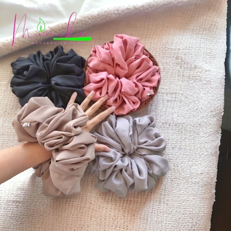 MMB - CP002 - Casni   Scranchie Ikat Rambut Cepol Jumbo Premium C04 Random