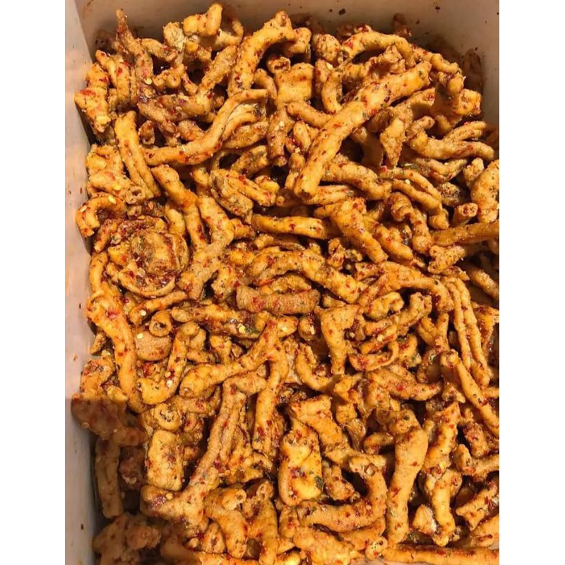 

Keripik Usus Pedas Daun Jeruk snack kiloan, snack asul-asul, snack oleh-oleh