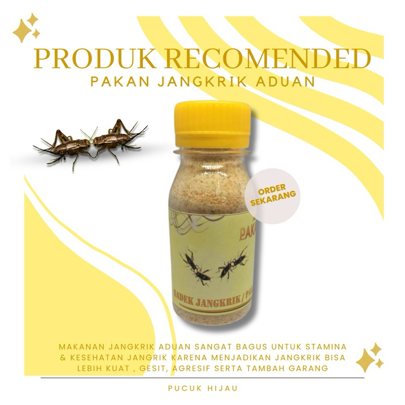 Pakan Jangkrik Aduan atau Sadek Jangkrik