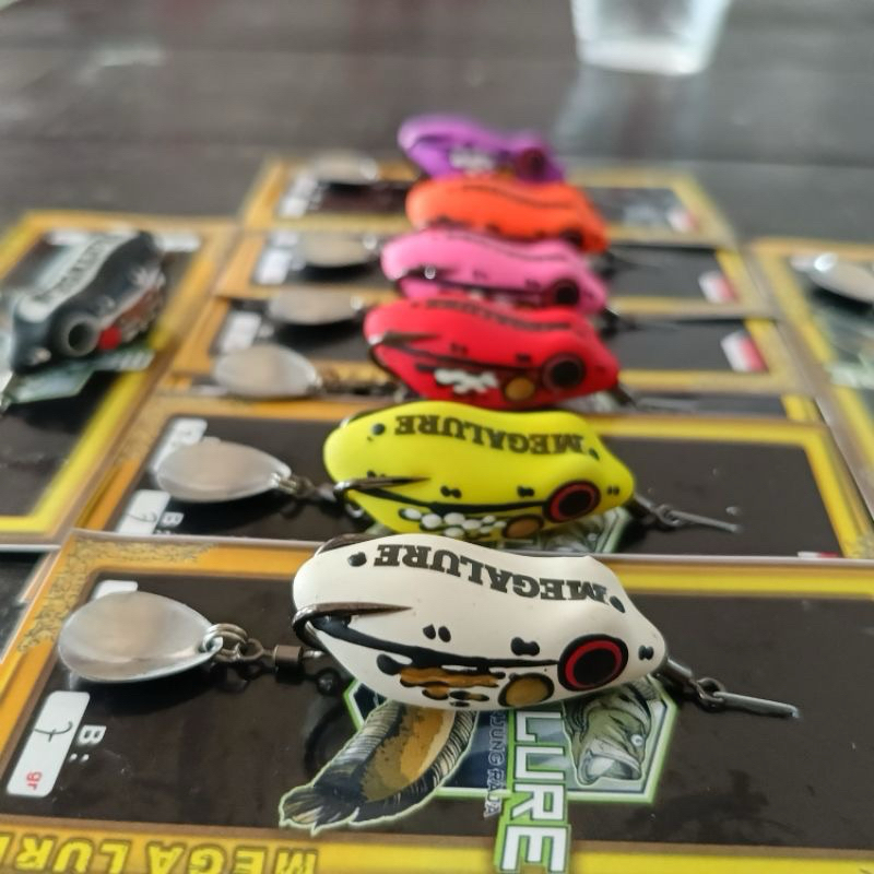 SOFT FROG MEGA LURE 3,5CM , 4CM DAN 4,5CM || UMPAN CASTING GABUS DAN TOMAN