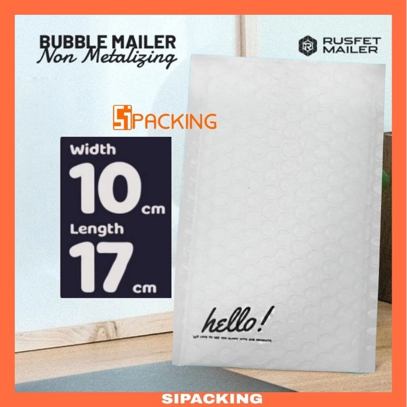 

Amplop Bubble Mailer Envelope Packing Olshop Putih White Matte 10x17