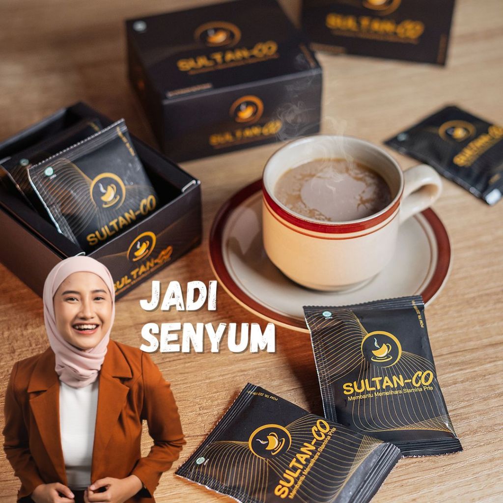 

Kopi Sultan Co Kopi herbal untuk peforma Pria lebih tahan lama Aman Halal & BPOM 1 BOX 10 Sashet