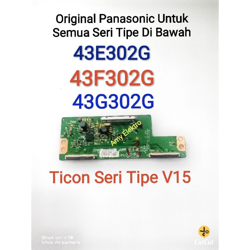 T.con Tcon T con.Tikon Tycon Ticon Panasonic Panasonik Th43e302g Th43g302g Th43g302g 43e302g 43g302g