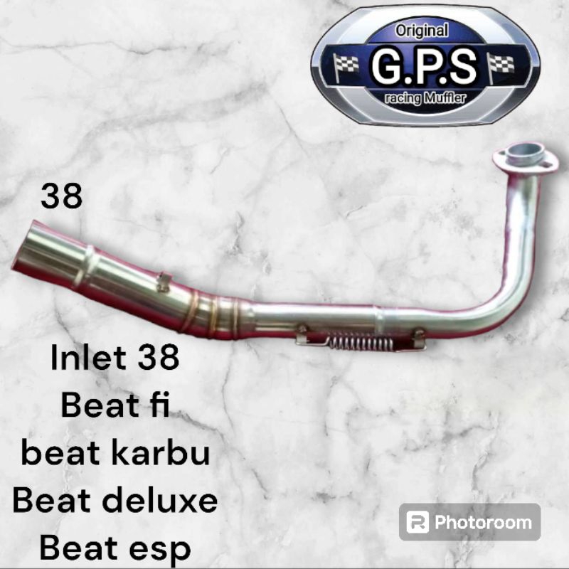 Leher pipa knalpot racing Beat deluxe Beat fi Beat karbu inlet 38