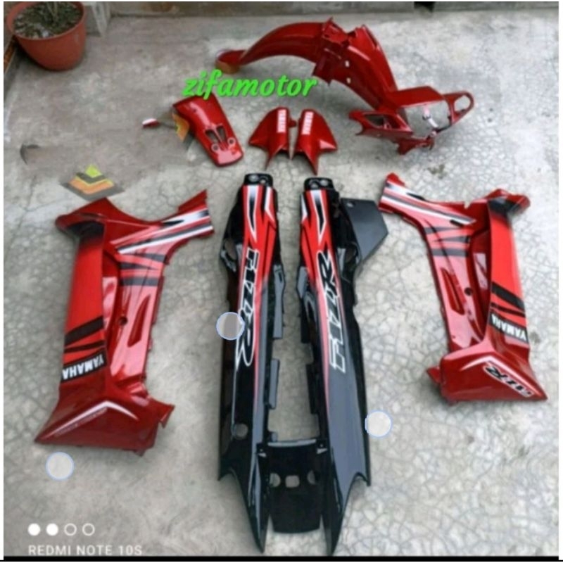 Full set body halus Yamaha fiz r FIZ R warna merah hitam