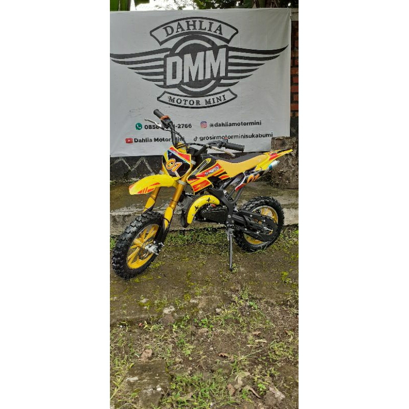 Motor mini Trail mesin tarik 50cc 2T matic / Pcmoto,Lenka