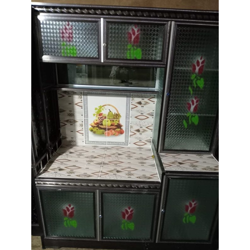 lemari kompor plus lemari iwak meja kompor