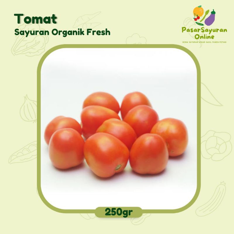 

Tomat 250gr gram Asli Murah Sayuran Fresh Segar Express Instan Sameday Bisa 1kg