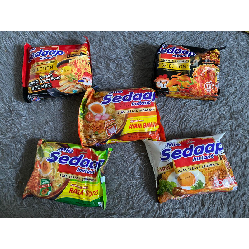 

Promo 5 Pcs Mie Sedaap Goreng dan Kuah All variant 90gr