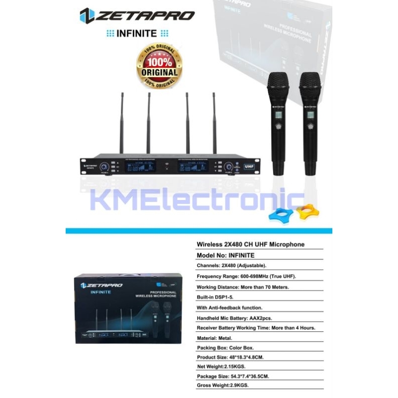 MIC WIRELESS / WIRELESS MIC ZETAPRO INFINITE