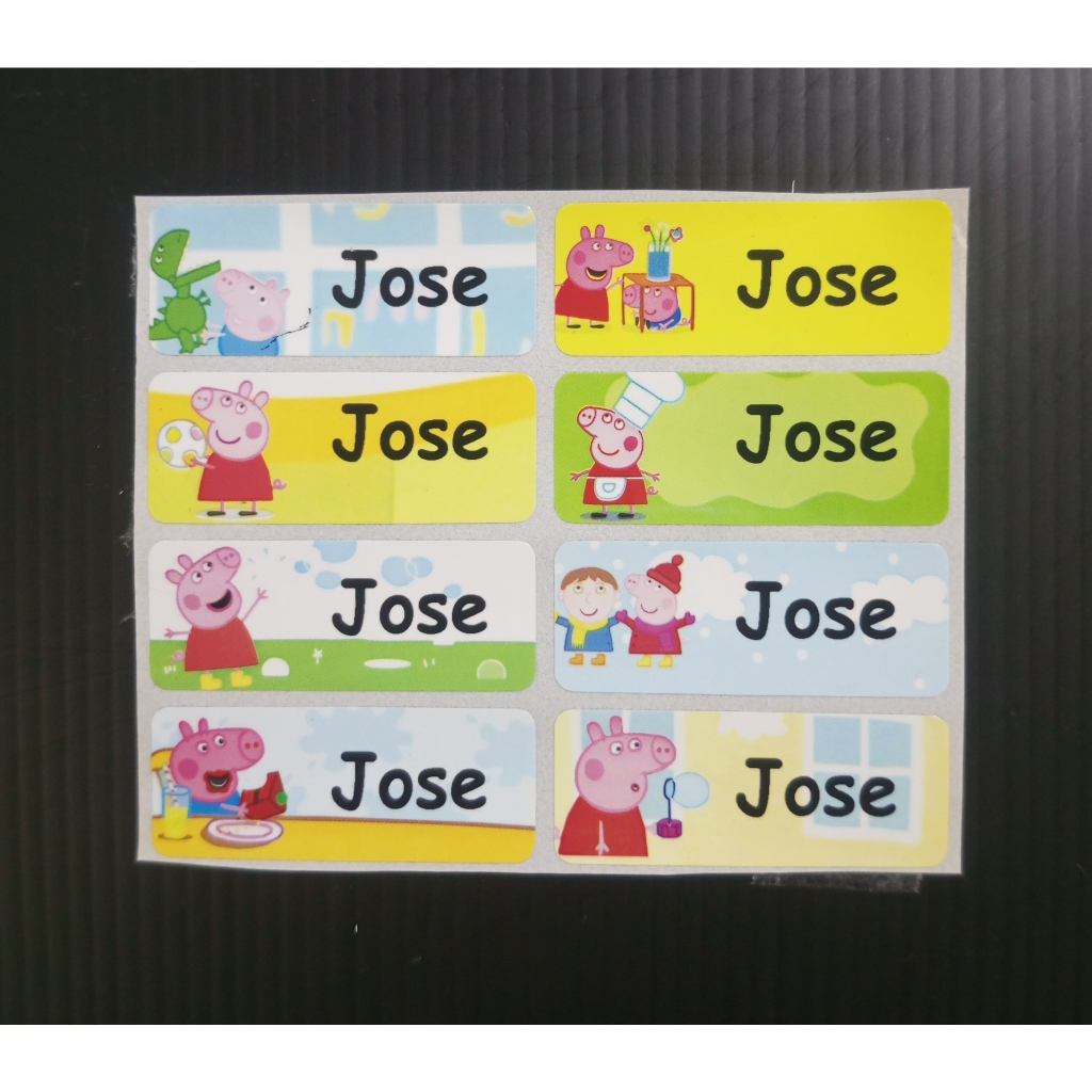 

Sticker / Label Nama Waterproof - Peppa Pig