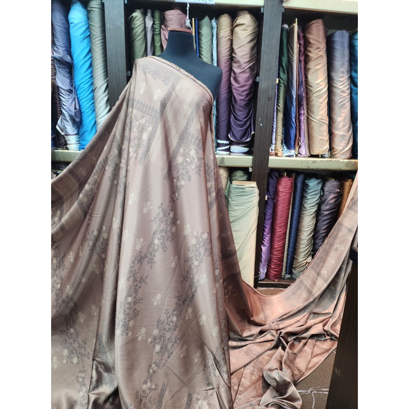 BABY DIOR PRINT/BAHAN KAIN SATIN MOTIF/DIOR SILK PRINT