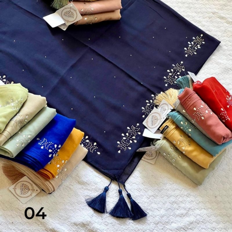 Hijab segiempat Azara Twins Collection 4