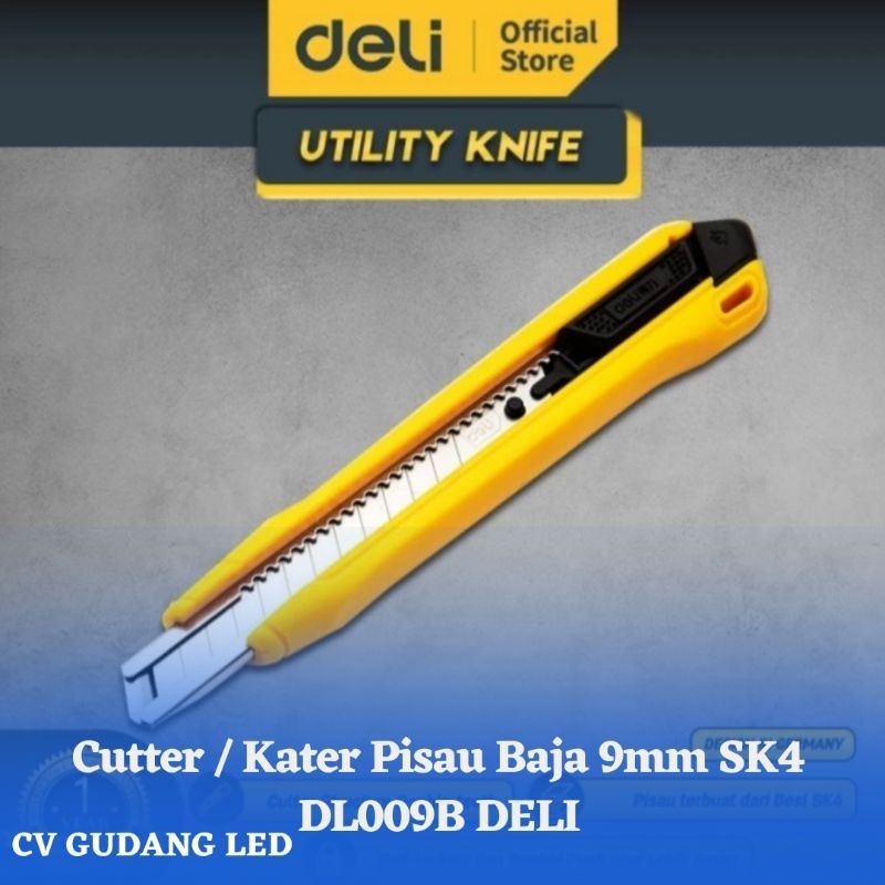 

Cutter / Kater Pisau Baja 9mm SK4 DL009B DELI