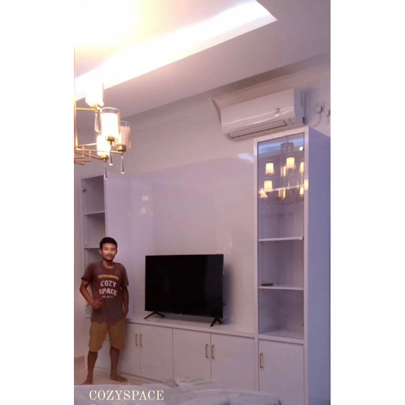 BACKDROP TV MURAH | BUFFET TV HPL| RAK TV HPL | PRASTISI PAJANGAN HPL | MEJA TV HPL |