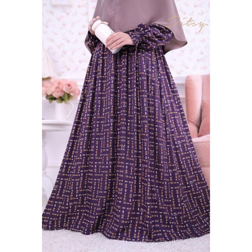 ASHA DARK PURPLE NAVY LITTLE DITSY NIGHTGOWN MARET 2024