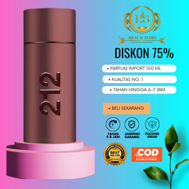 Parfum 212 Sexy Men EDT 100ml Pria Original Singapore For Man Parfume pria parfum cowo
