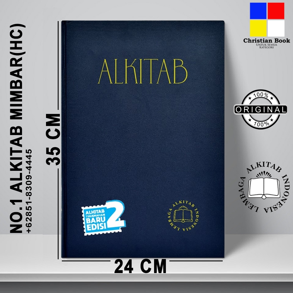 {Besar 073} Alkitab Kristen Di Mimbar Sampul Hardcover Original