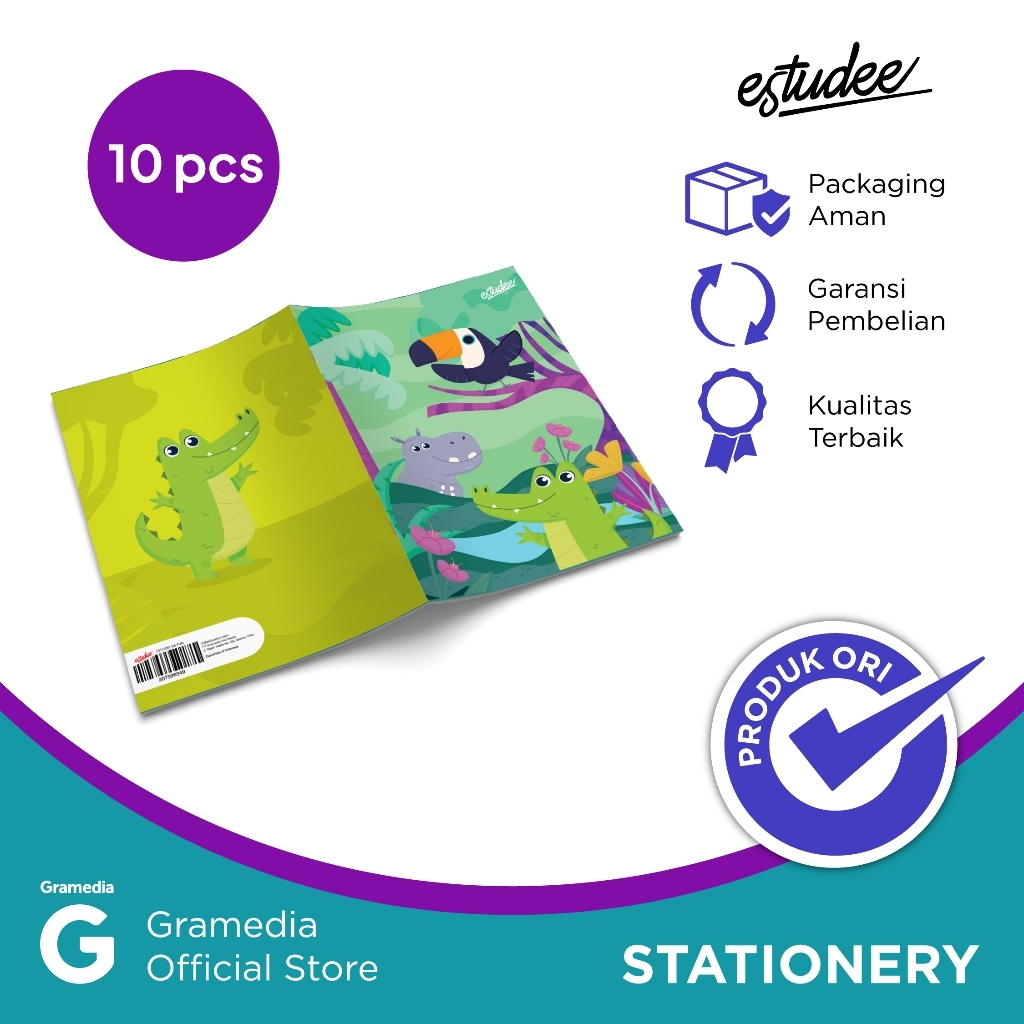 

Gramedia MKG - Estudee Buku Tulis I Kwarto 38 Animals Isi 10