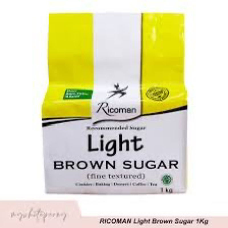 

light brown sugar ricoman 1 kg