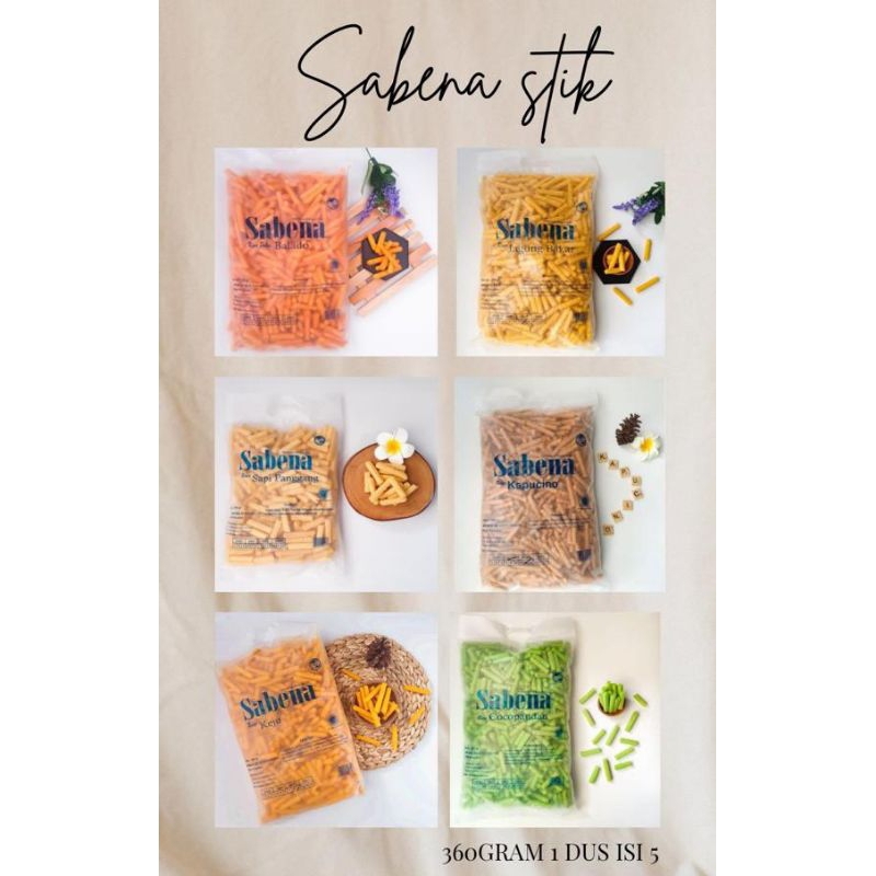 

cemilan stik sabena /bungkus