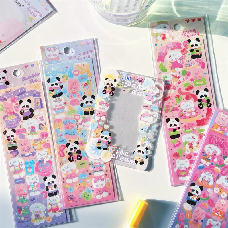 

sticker confetti deco photocard korea stiker panda high quality readystock B615